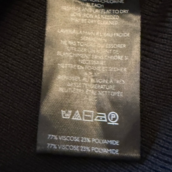 Maeve By Anthropologie Box Neck Sweater Women’s L Black Long Sleeve Whimsigoth - Picture 6 of 8